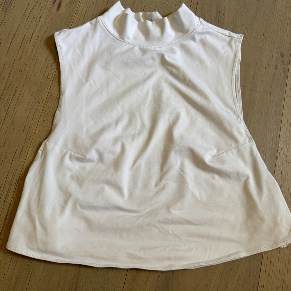 FP Movement Free People White Mock Neck Tank Top Sleeveless Activewear XS